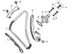 VOGE 525DSX EKSANTRİK GERGİ PALETİ ÜST