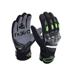 Nukro Metra Kışlık Motosiklet Eldiveni-Yeşil