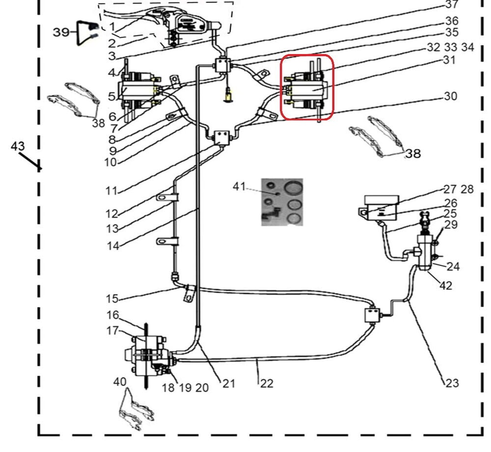 REGAL RAPTOR F320 Ön Fren Alt Merkez Sağ
