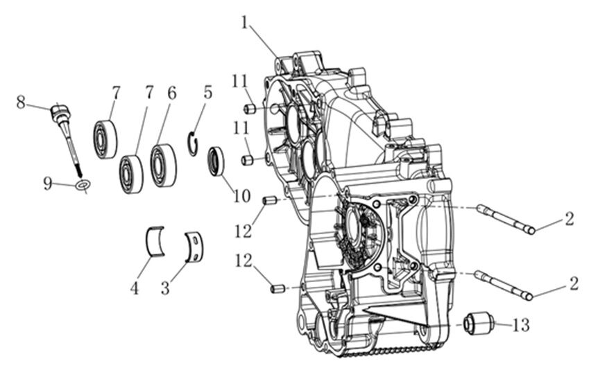 VOGE SR3 250 KRANK YATAĞI 1