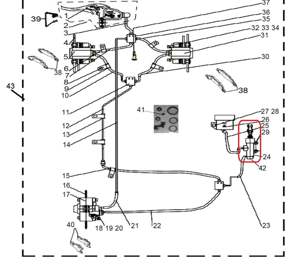 REGAL RAPTOR F320 Arka Fren Hidrolik Pompası