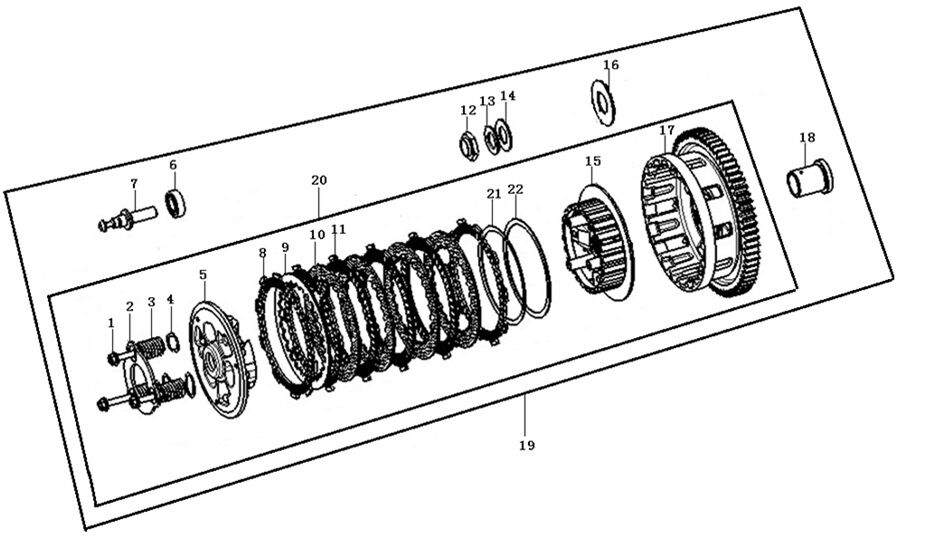 VOGE 525DSX DEBRİYAJ BALATA ELEMANI TK