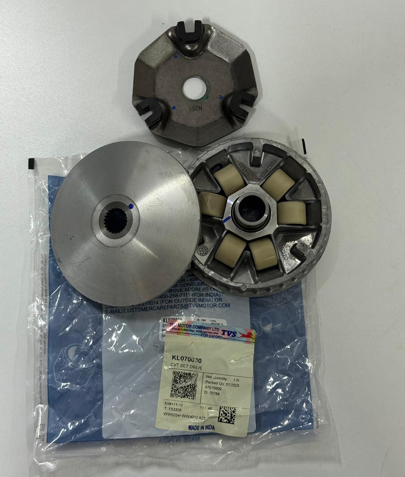 TVS JUPITER 125 TVS ORİJİNAL ÖN VARYATÖR (KOMPLE)