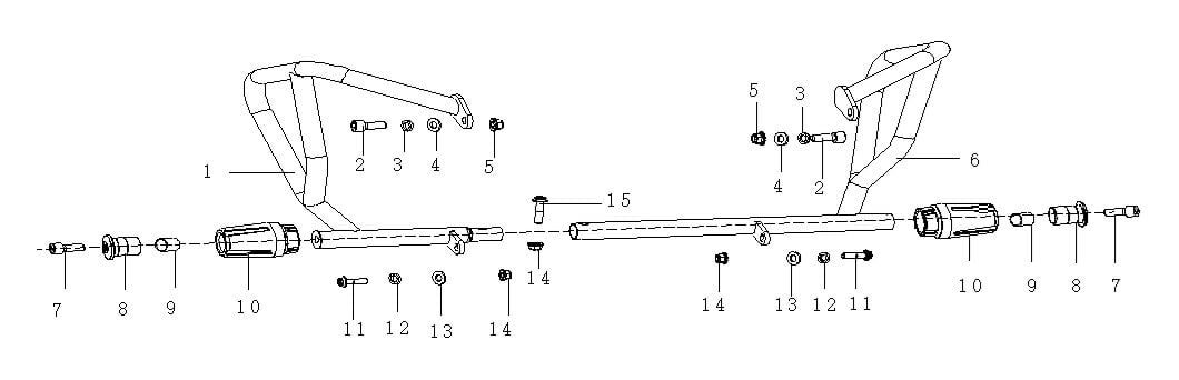 VOGE 525DSX ÖN KORUMA DEMİR TAKOZU