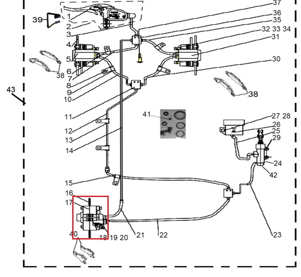 REGAL RAPTOR F320 Arka Fren Merkezi