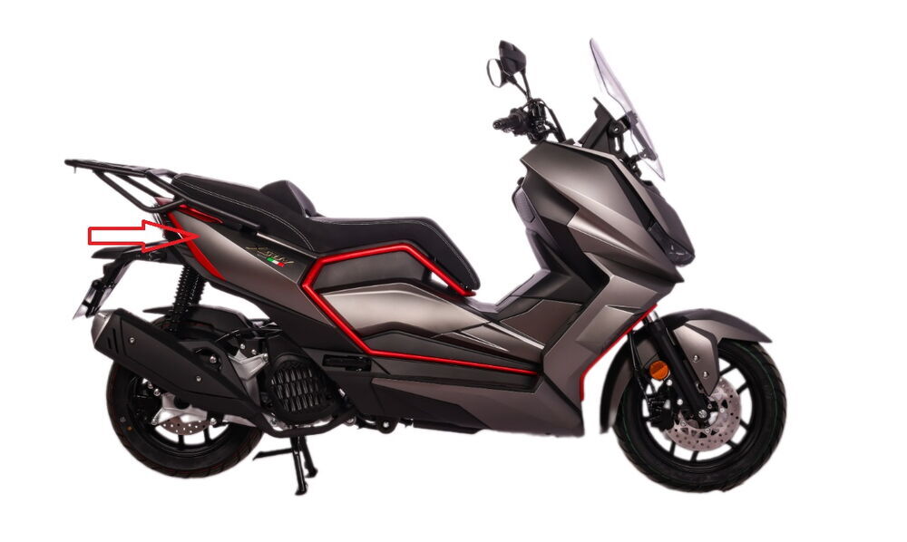 REGAL RAPTOR Xsuv 125 Sele Altı Grenaj Sağ Mat Gri