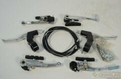 FREN TAKIMI (V BREAK) ALÜMİNYUM + YARI ALÜMİNYUM SİYAH 3 P MTB