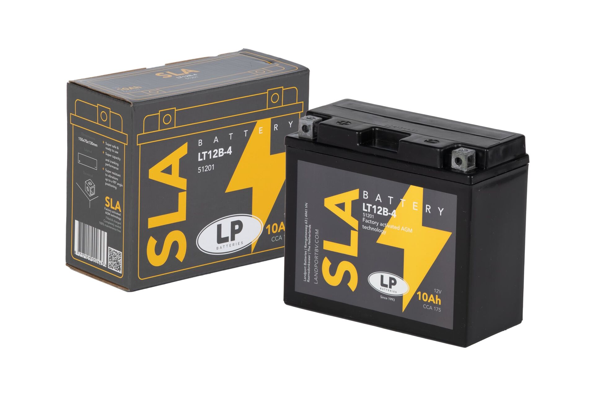 TRIUMPH SPEEDMASTER 865 SLA AKÜ (MB LT12B-4) / 10 A / KG: 3,62 / L:150 / W:70 / H:130 / CCA: 175