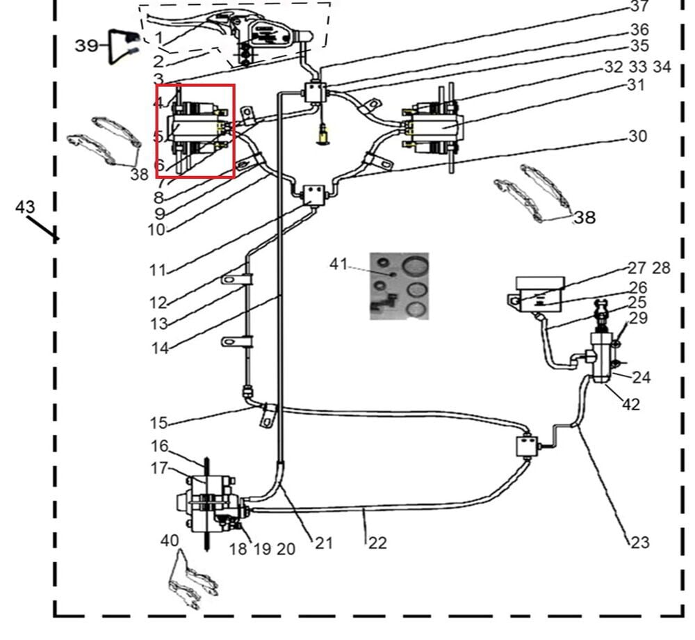 REGAL RAPTOR F320 Ön Fren Alt Merkez