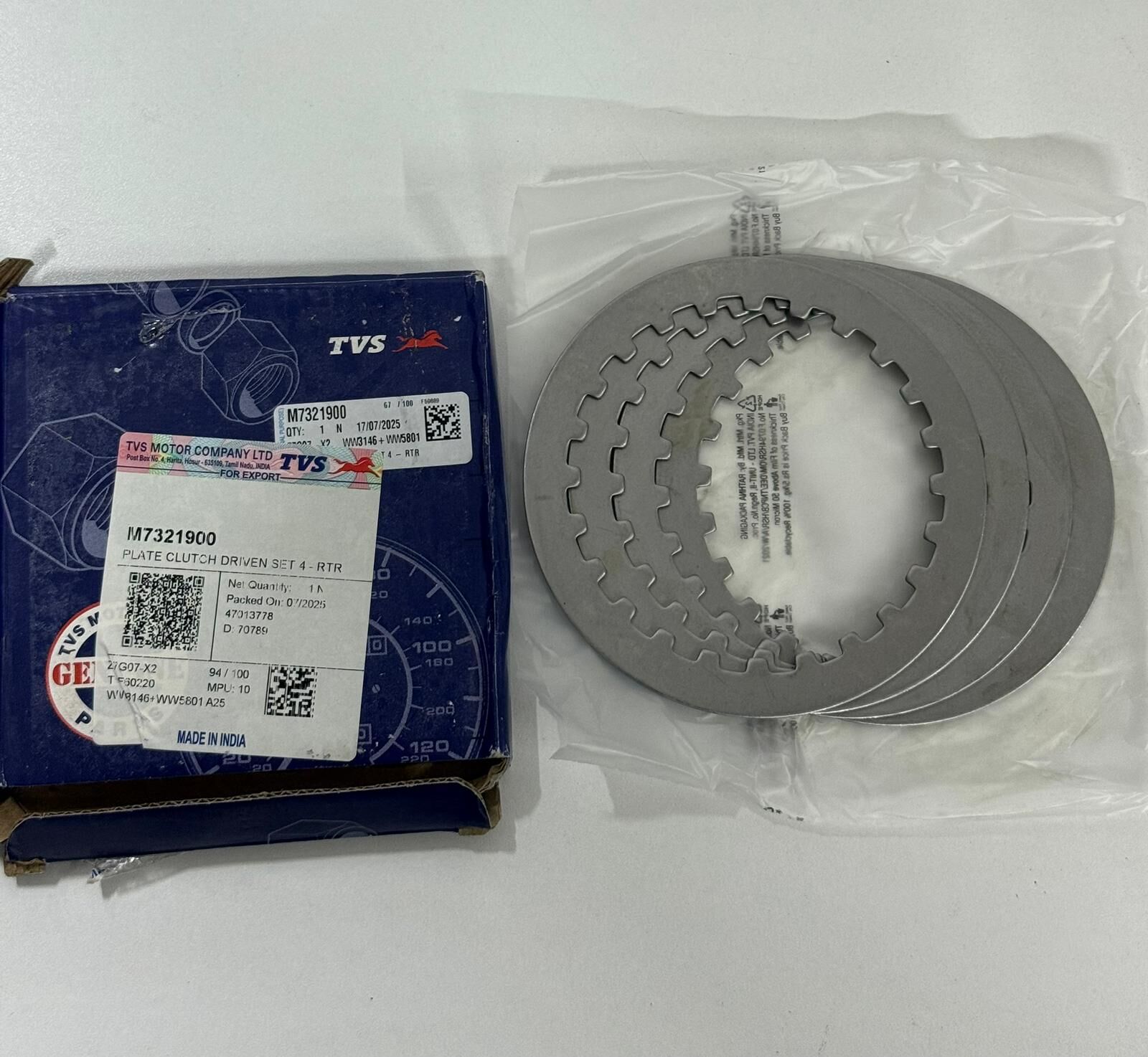 TVS RAIDER 125 TVS ORİJİNAL DEBRİYAJ BALATA SACI