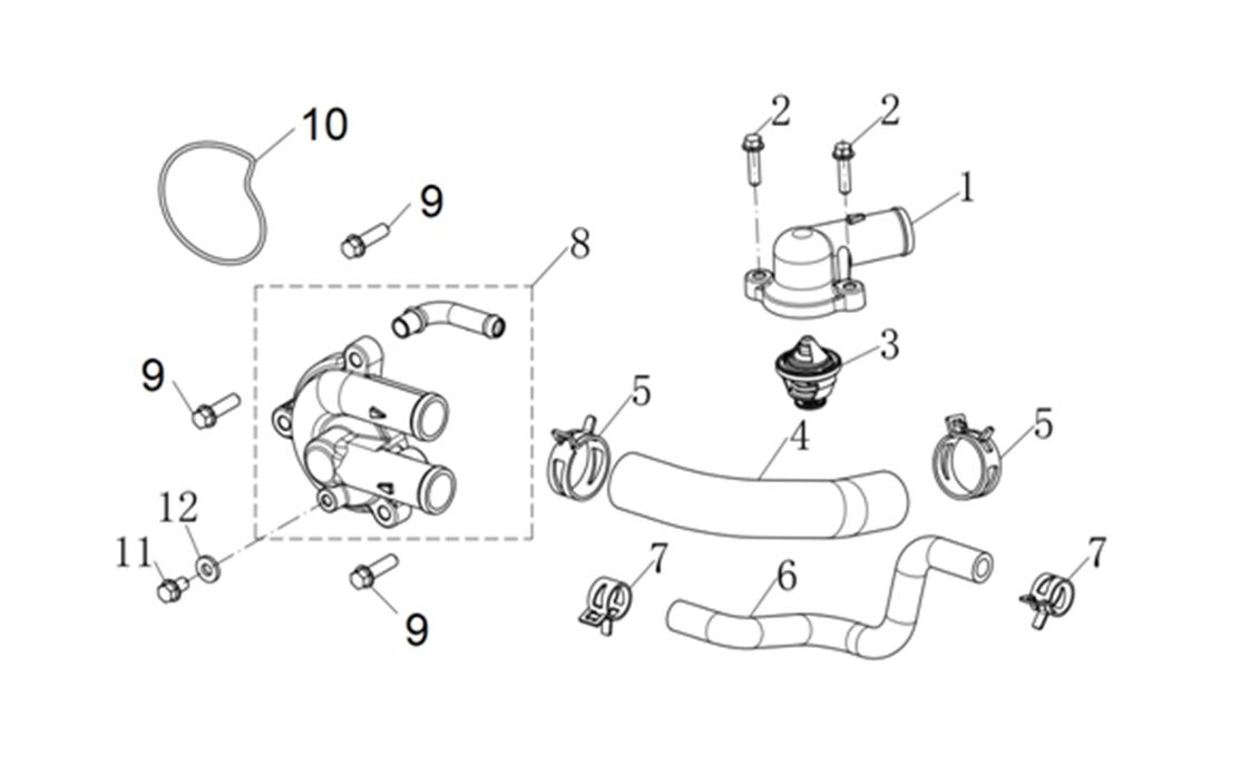 VOGE SR3 250 DEVİRDAİM BORUSU 2