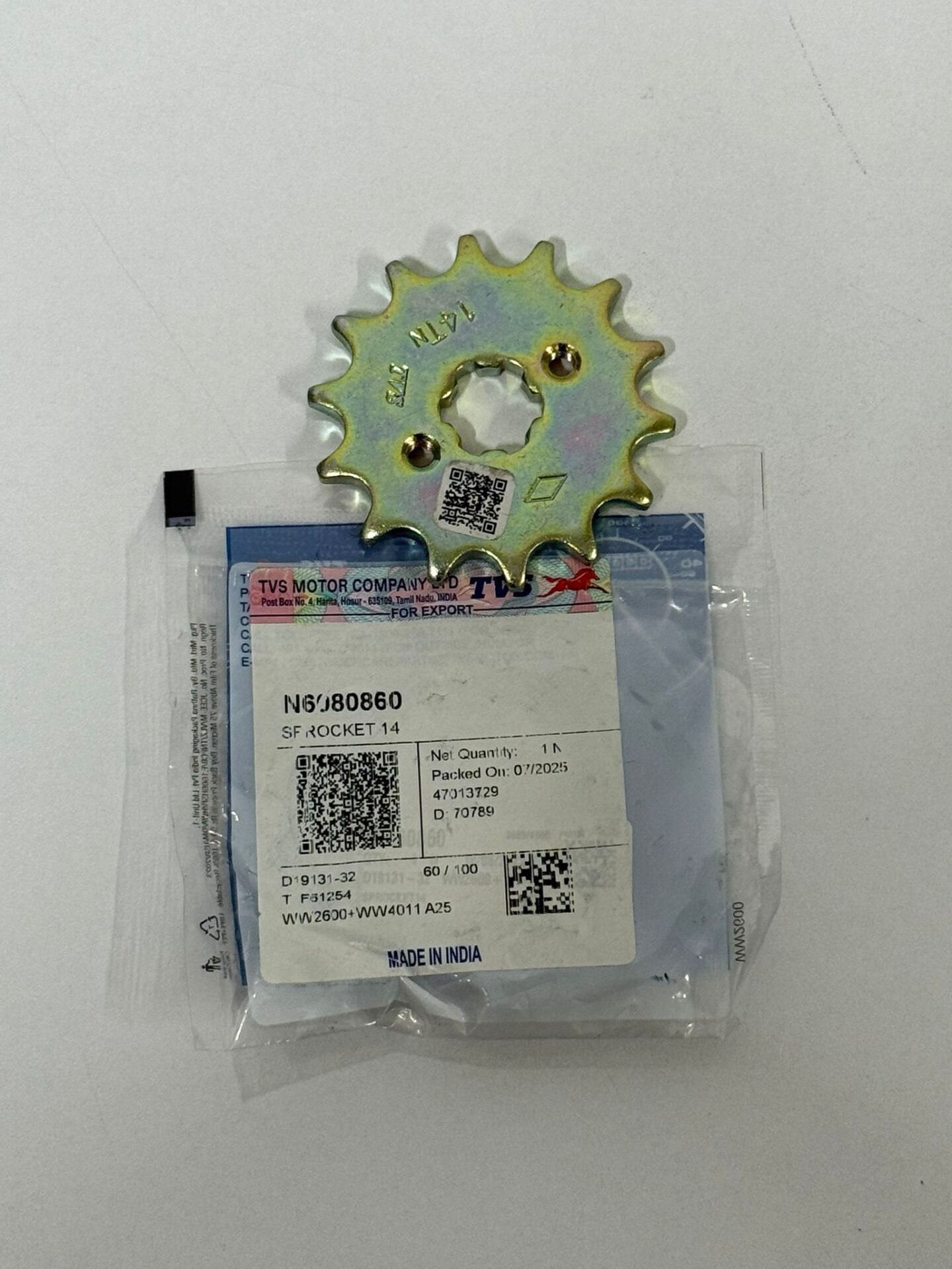 TVS RAIDER 125 TVS ORİJİNAL ÖN DİŞLİ