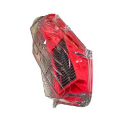 HONDA PCX 125 2021 - 2025 UYUMLU ŞEFFAF HAVA FİLTRE KAPAĞI + YIKANABİLİR PERFORMANS HAVA FİLTRESİ SET KIRMIZI