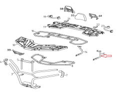 REGAL RAPTOR Promax 650L Arka Çamurluk Alt Destek Braketi Sol
