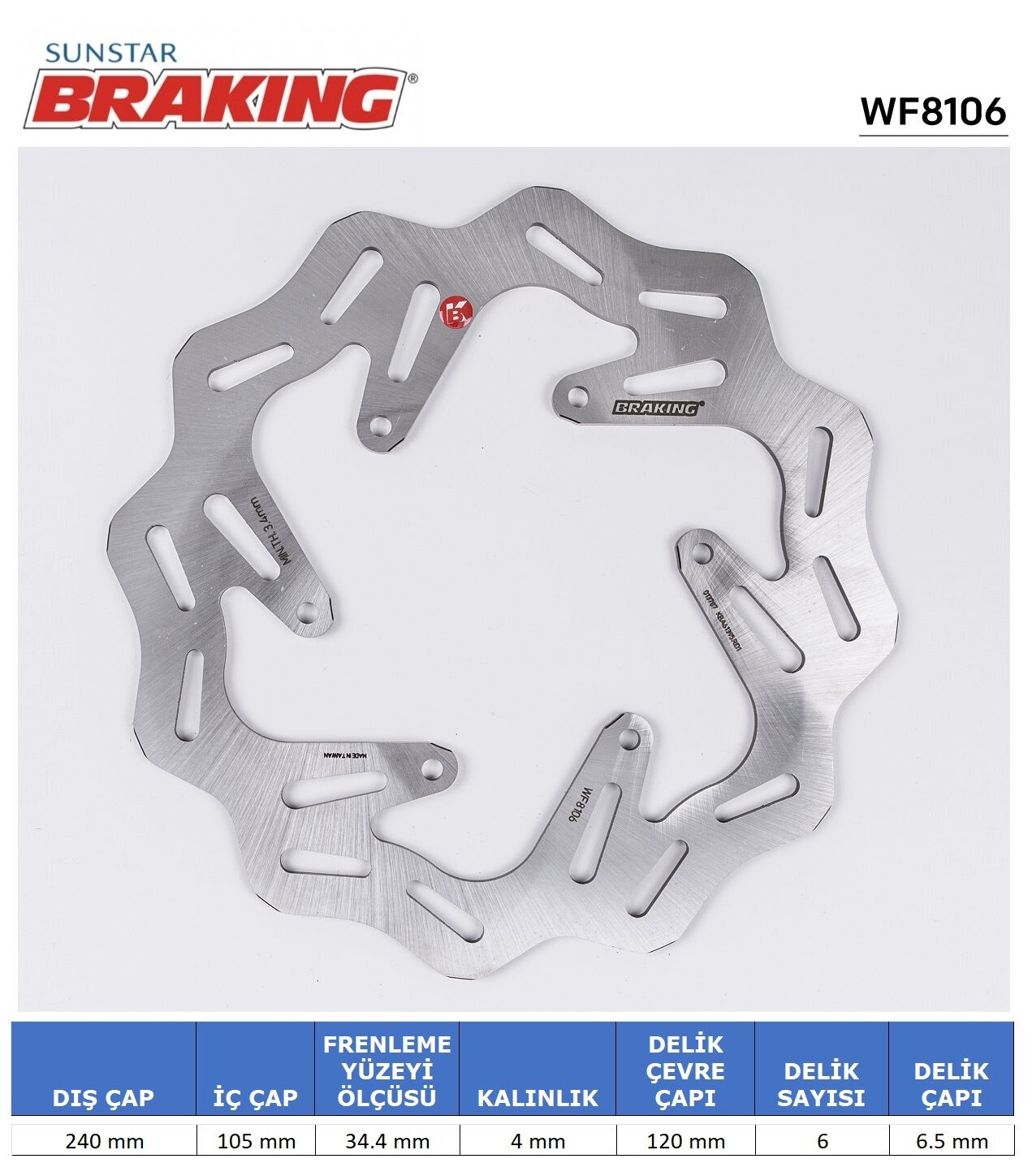 PIAGGIO MP3 250 GILERA / PIAGGIO DALGALI ÖN FREN DİSKİ