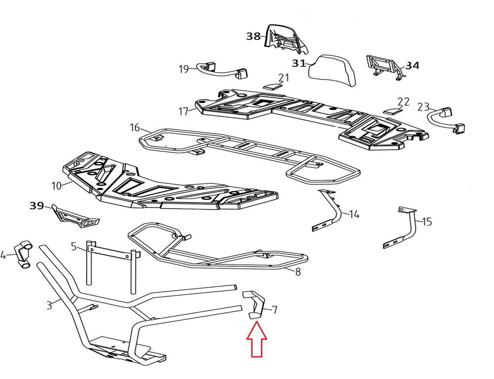 REGAL RAPTOR Promax 650L Ön Koruma Demiri Kapak Sol