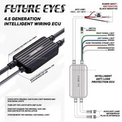 Future Eyes Z4 Motosiklet Sis Farı 120W (Sarı Işık)