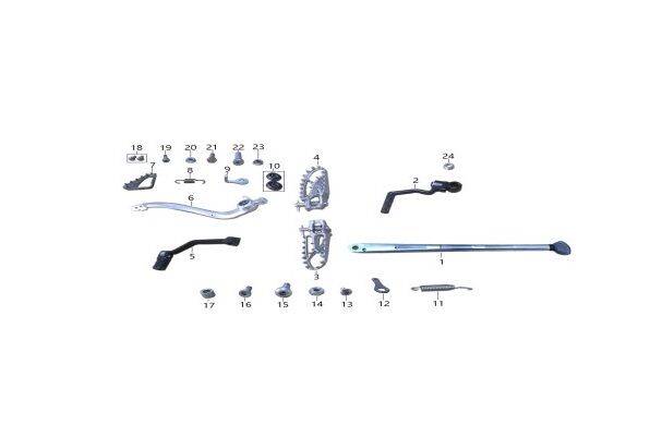 YUKİ DIRTY PAWS 250 2T MARŞ PEDALI