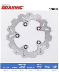 Suzuki BURGMAN AN 400 DALGALI ARKA FREN DİSKİ