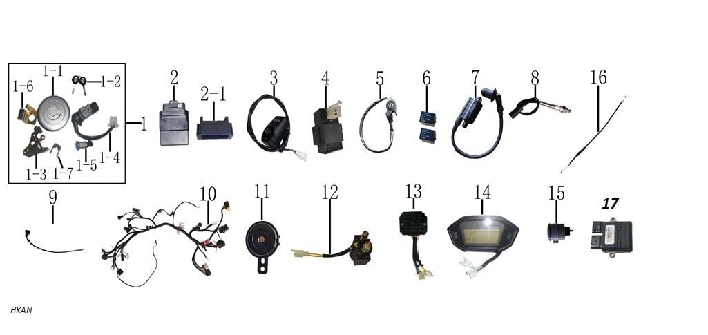 YUKİ HAMMER 50 CDI BEYİN ECU TEK SOKET