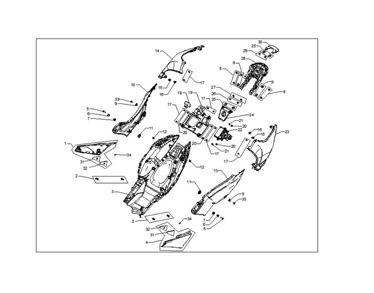 VOGE 525 RR KOLTUK ALTI BAGAJI