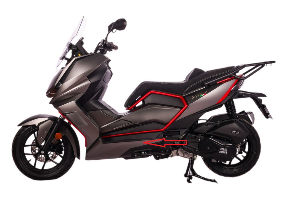 REGAL RAPTOR Xsuv 125 Marşbiyel Sol Mat Gri