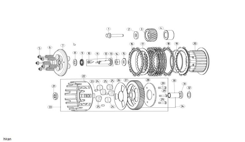 YUKİ DIRTY PAWS 250 2T DEBRİYAJ BALATA ELEMANI 1