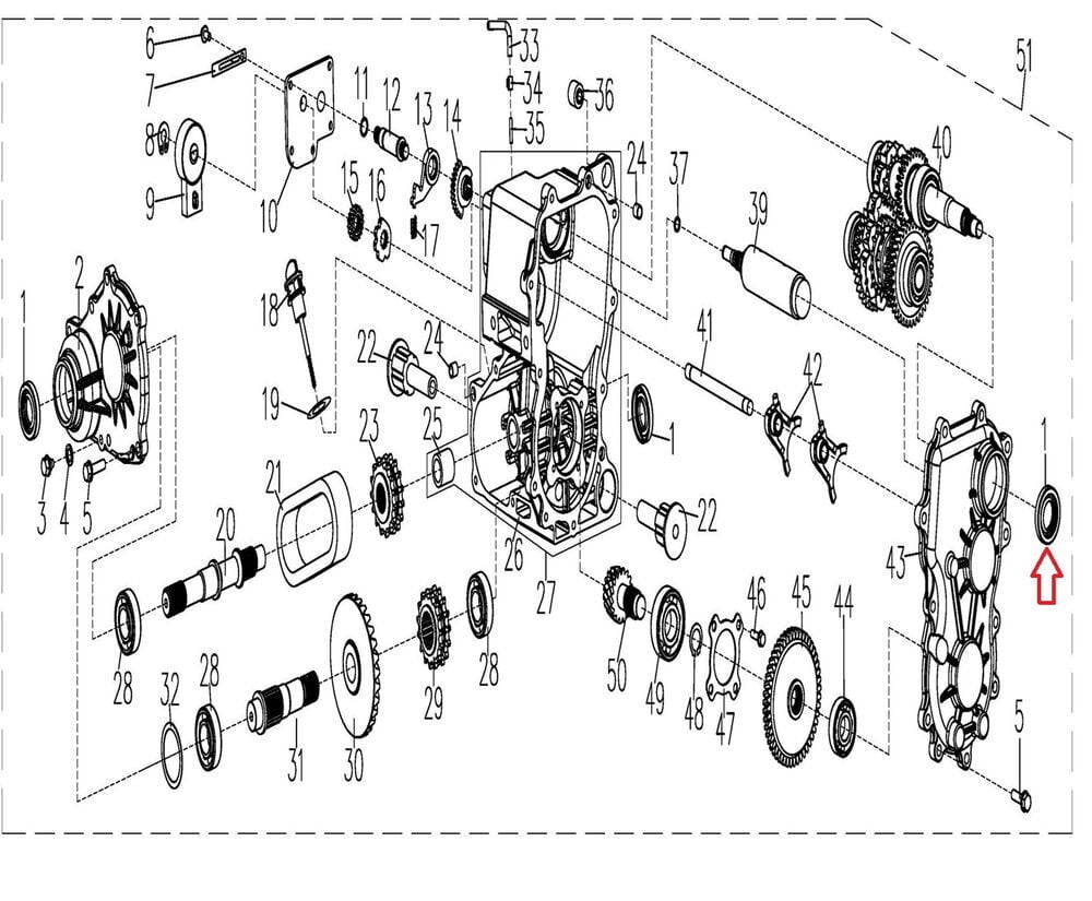 REGAL RAPTOR F320 Şanzıman Keçesi 25x47x8