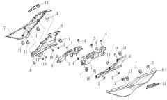 VOGE SR4 MAXİ 350 SELE ALTI SOL İÇ DEKOR PLS