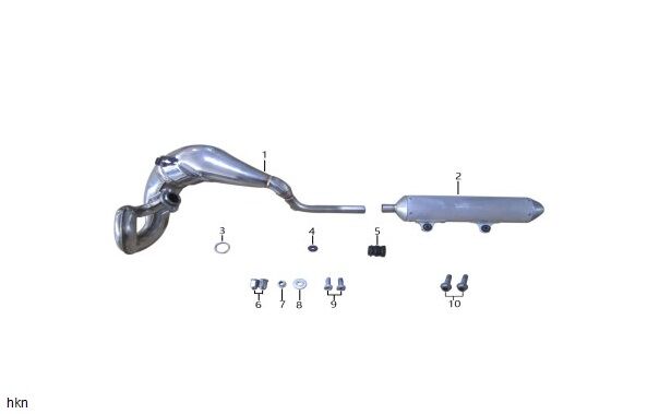 YUKİ DIRTY PAWS 250 2T EGZOZ TÜPÜ