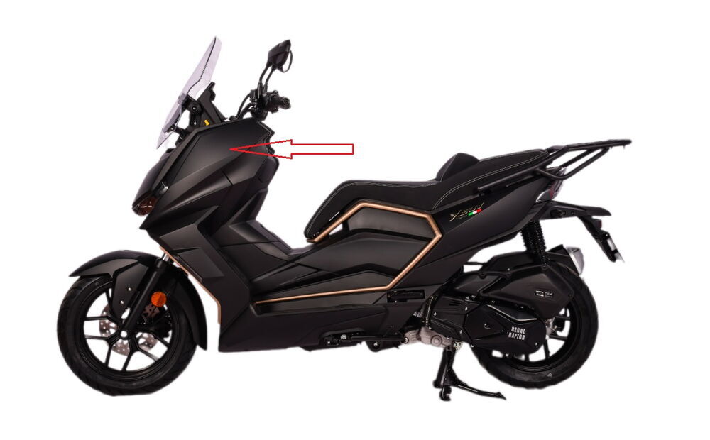 REGAL RAPTOR Xsuv 125 Kafa Grenajı Sol Mat Siyah