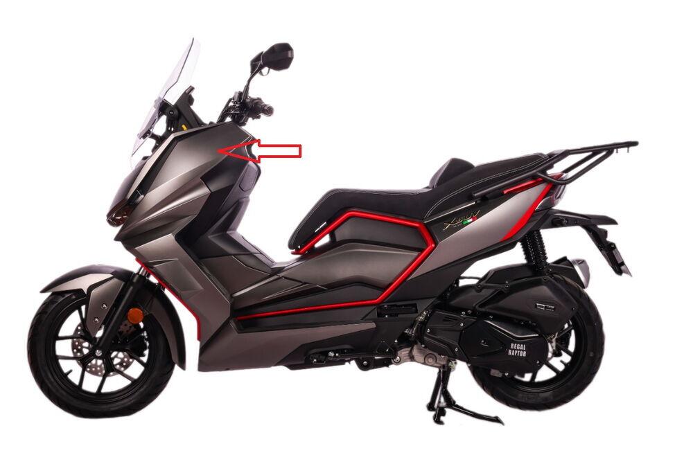 REGAL RAPTOR Xsuv 125 Kafa Grenajı Sol Mat Gri