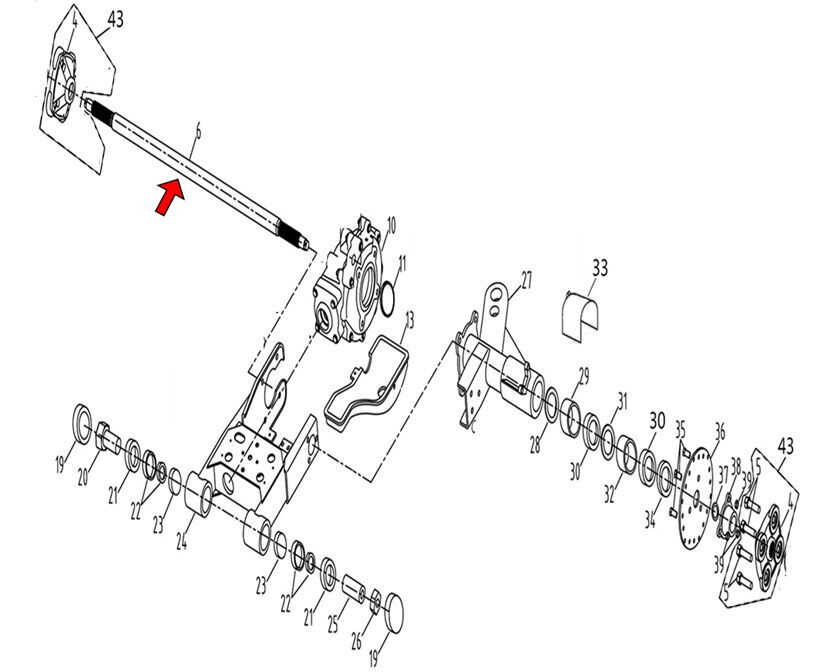 REGAL RAPTOR F320 Arka Difransiyel Mili