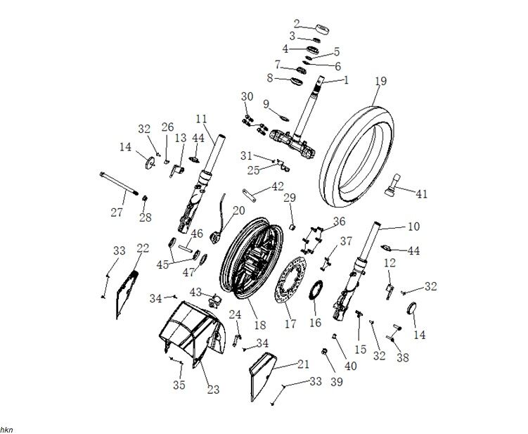 ÖN ÇAMURLUK SOL BRAKETİ (VAMPIRE 125)