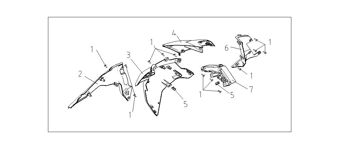 VOGE 300R DIŞ DİZLİK SOL KIRMIZI