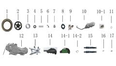 YUKİ GELATO 150 ARKA JANT MAVİ