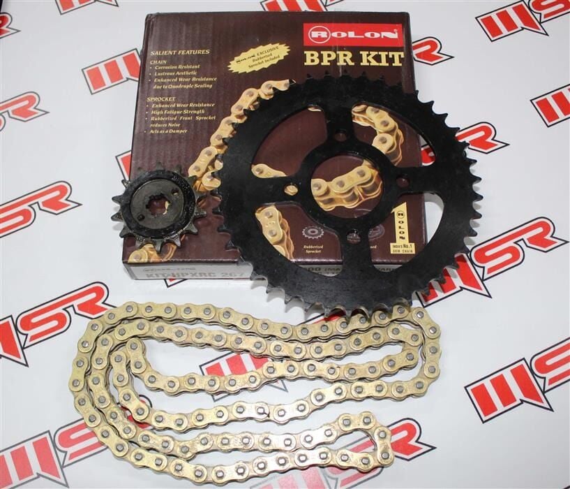 ZİNCİR-DİŞLİ SETİ HONDA CBF 150-HERO HUNK 150 ÖN 15 - ARKA 43 - 126 BAKLA