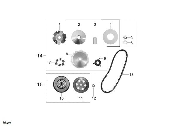 DEBRİYAJ BALATASI SET ( RİSOTTO 50 )