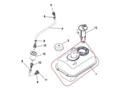 REGAL RAPTOR M210 Benzin Deposu