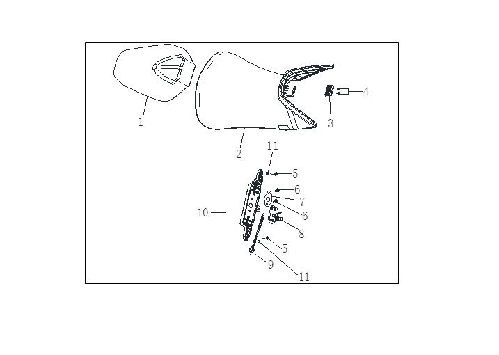 VOGE 525 RR SÜRÜCÜ KOLTUGU