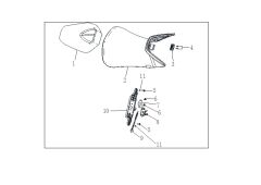 VOGE 525 RR KOLTUK BRAKETİ