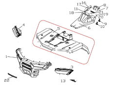 REGAL RAPTOR F320 Ön Çamurluk Turuncu Renk