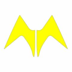 MONDİAL MH DRİFT 2011 - 2020 UYUMLU FLO SARI ÖN SİPERLİK YAN STİCKER