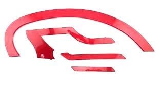 RMG MOTO GUSTO VENİCE SELE YAN KAPAK SUSLEYICI SETI SOL KIRMIZI