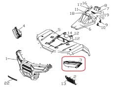 REGAL RAPTOR F320 Ön Far Sol