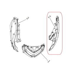 REGAL RAPTOR Xsuv 125 Far Frenajı Alt Siyah Parça Sağ