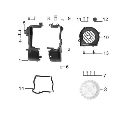 MOTOR FAN PERVANE( RİSOTTO 50 )