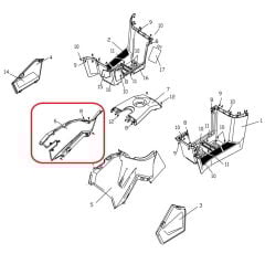REGAL RAPTOR F320 Depo Yan Gerenaj Sağ Kahve Renk