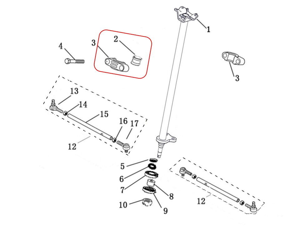 REGAL RAPTOR M210 Direksiyon Kelepçesi Takım