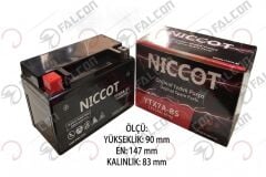 12-V 7 Ahr (YTX7A-BS) YATIK KURU AKÜ (SCOTEER)